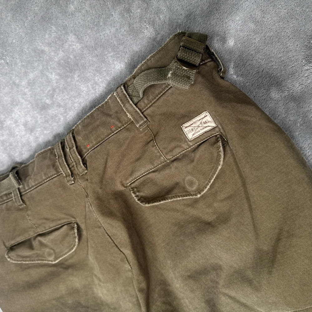 Cremiux Cargo Pants Men 33x32 Olive Green Military Tactical Fatigue Paratrooper - Picture 15 of 16